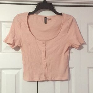 Cute peach colored crop top
